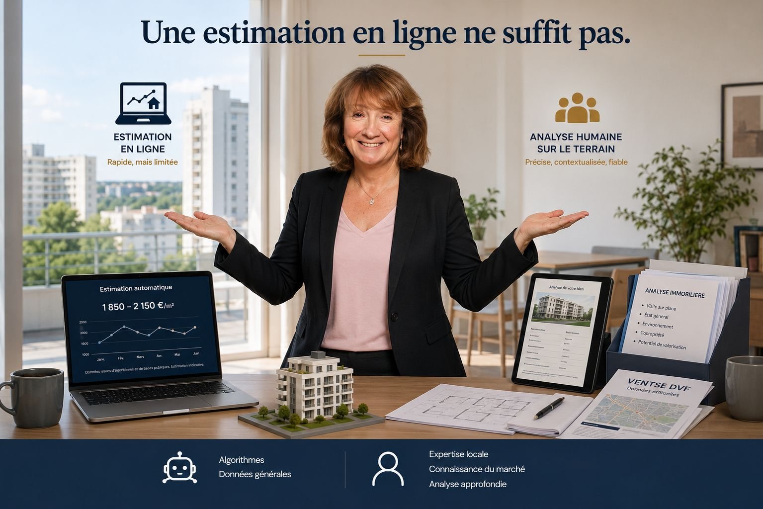 Estimation automatique vs estimation terrain